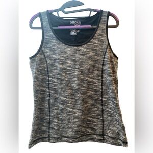 Danskin Now Women's Black and Gray Tank Top